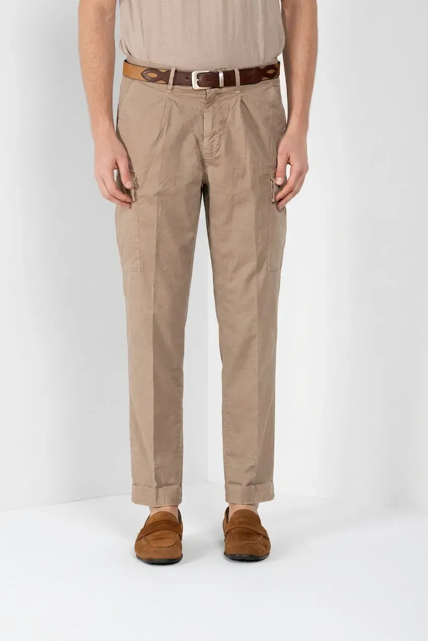 Mason's Boston cargobukser khaki relaxed fit