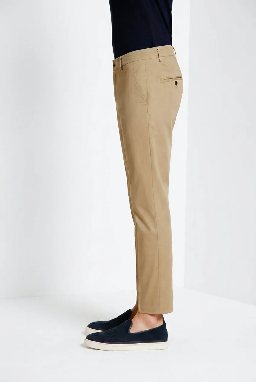 Mason's Milano chinos beige gabardine extra slim