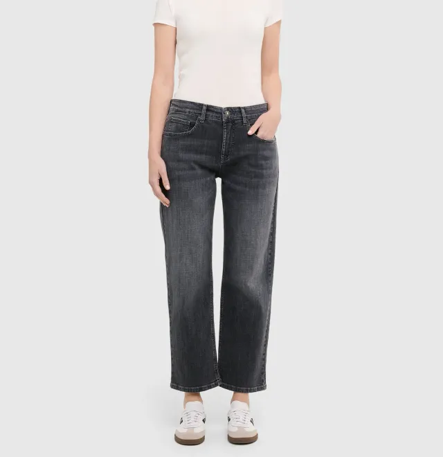 MAC Gina Straight 5877 jeans grå straight fit
