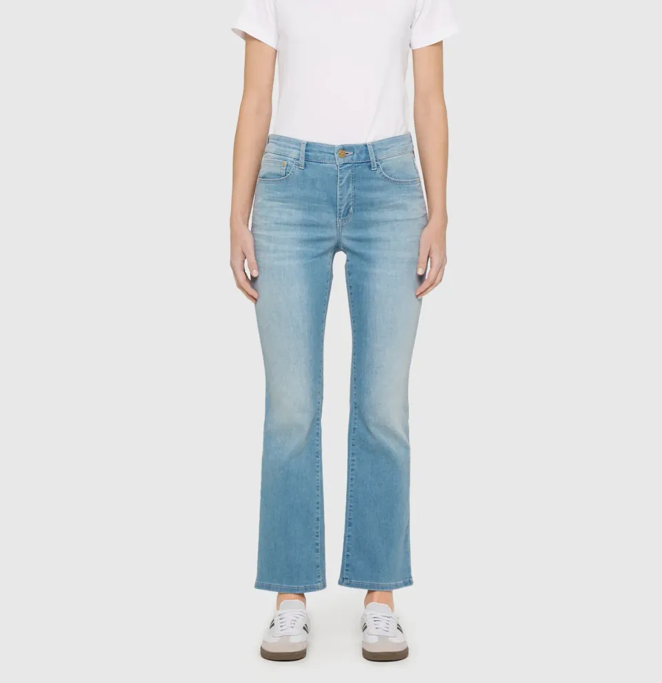 MAC DREAM KICK authentic jeans mellemblå flare