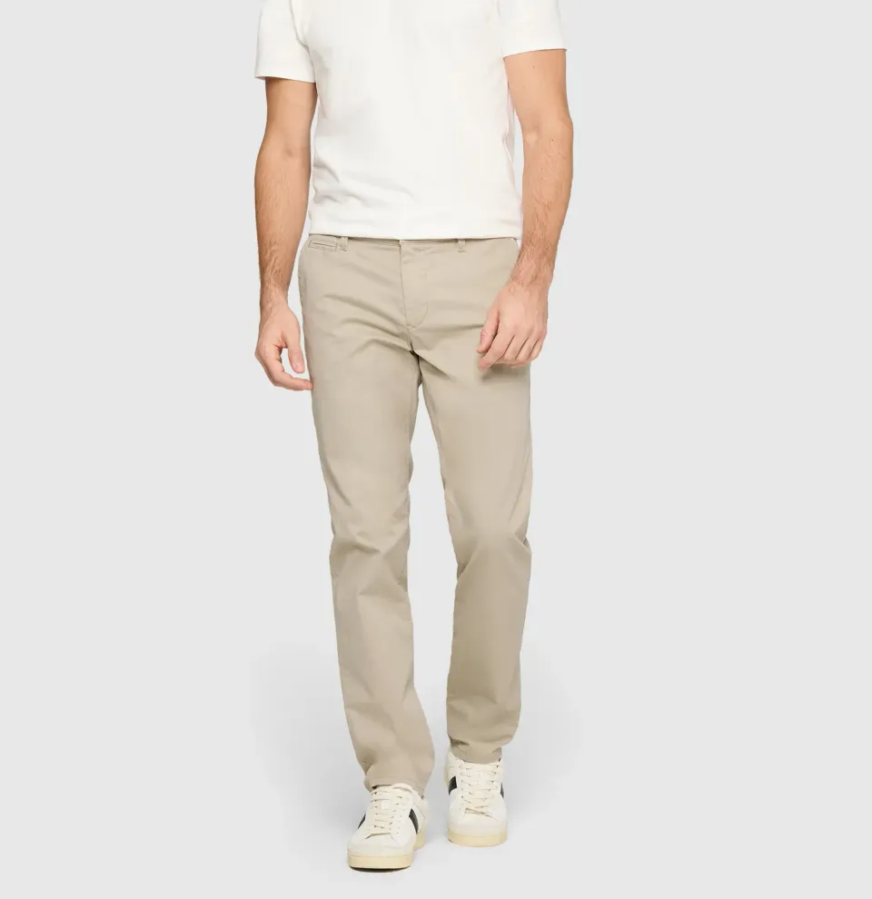 MAC Lennox chino beige print bomuld