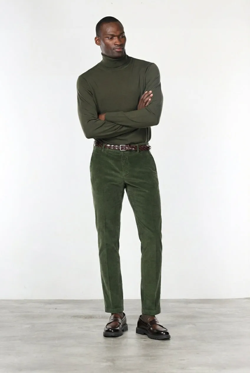 Mason's Milano chinos extra slim skovgrøn fløjl