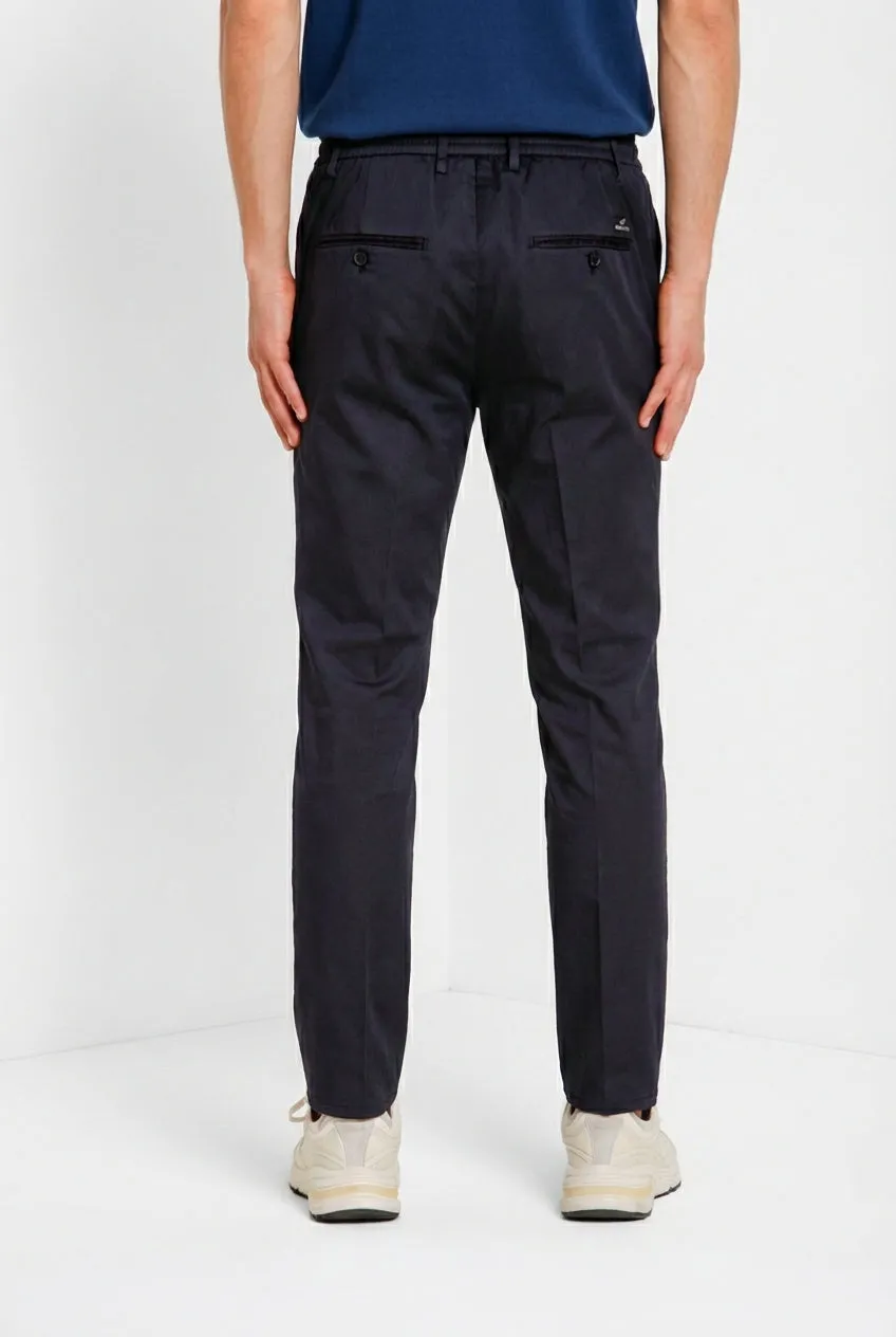 Mason's Milano Jogger Travel chinobukser natblå extra slim
