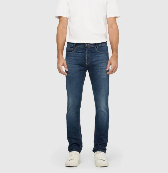 MAC Arne Pipe jeans mørkeblå hamp modern fit