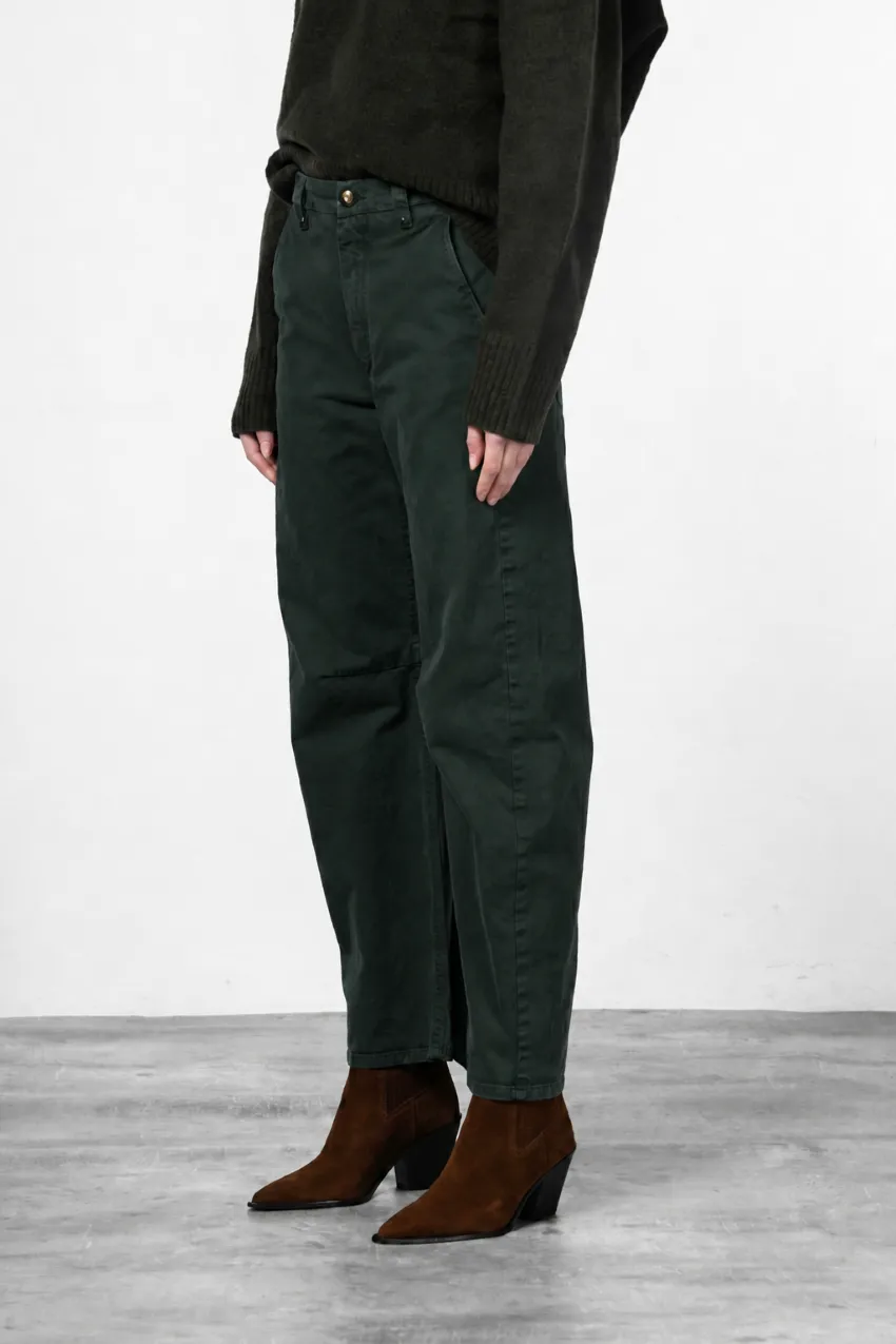 Mason's Vivienne City gabardinebukser mørkegrøn balloon