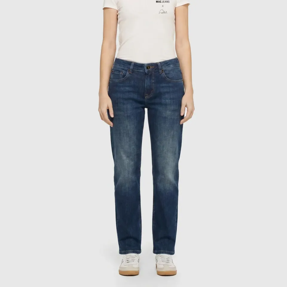 MAC Gina Race 5877-91-0363 straight jeans mørkeblå