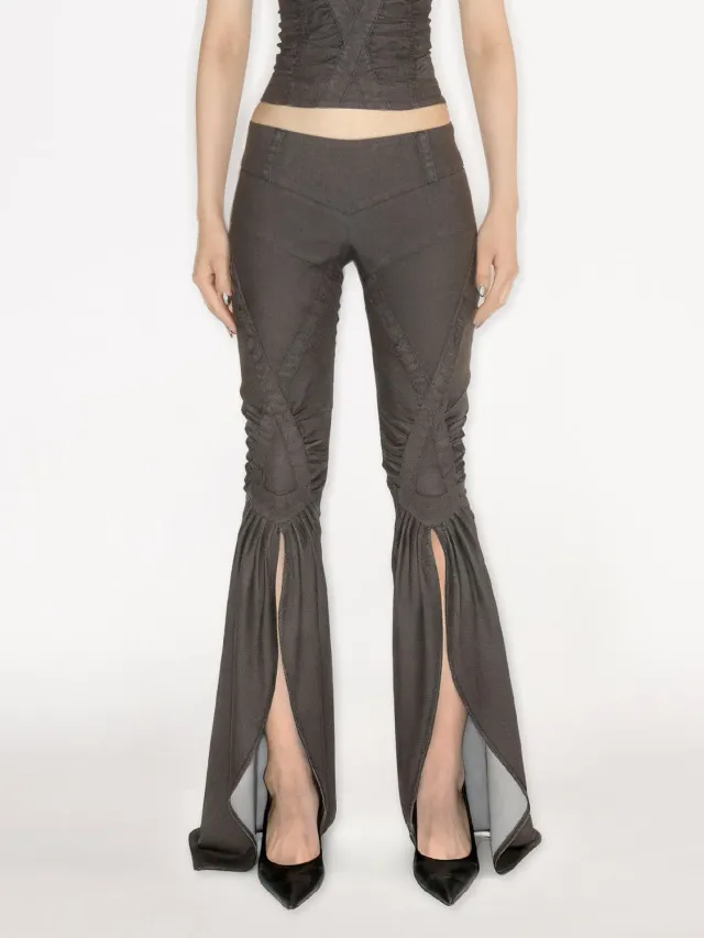 Miss Sixty Slit Tailback bukser sort stretch