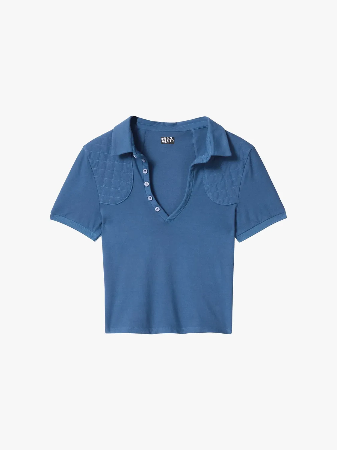 Miss Sixty Epaulette t-shirt blå slim fit