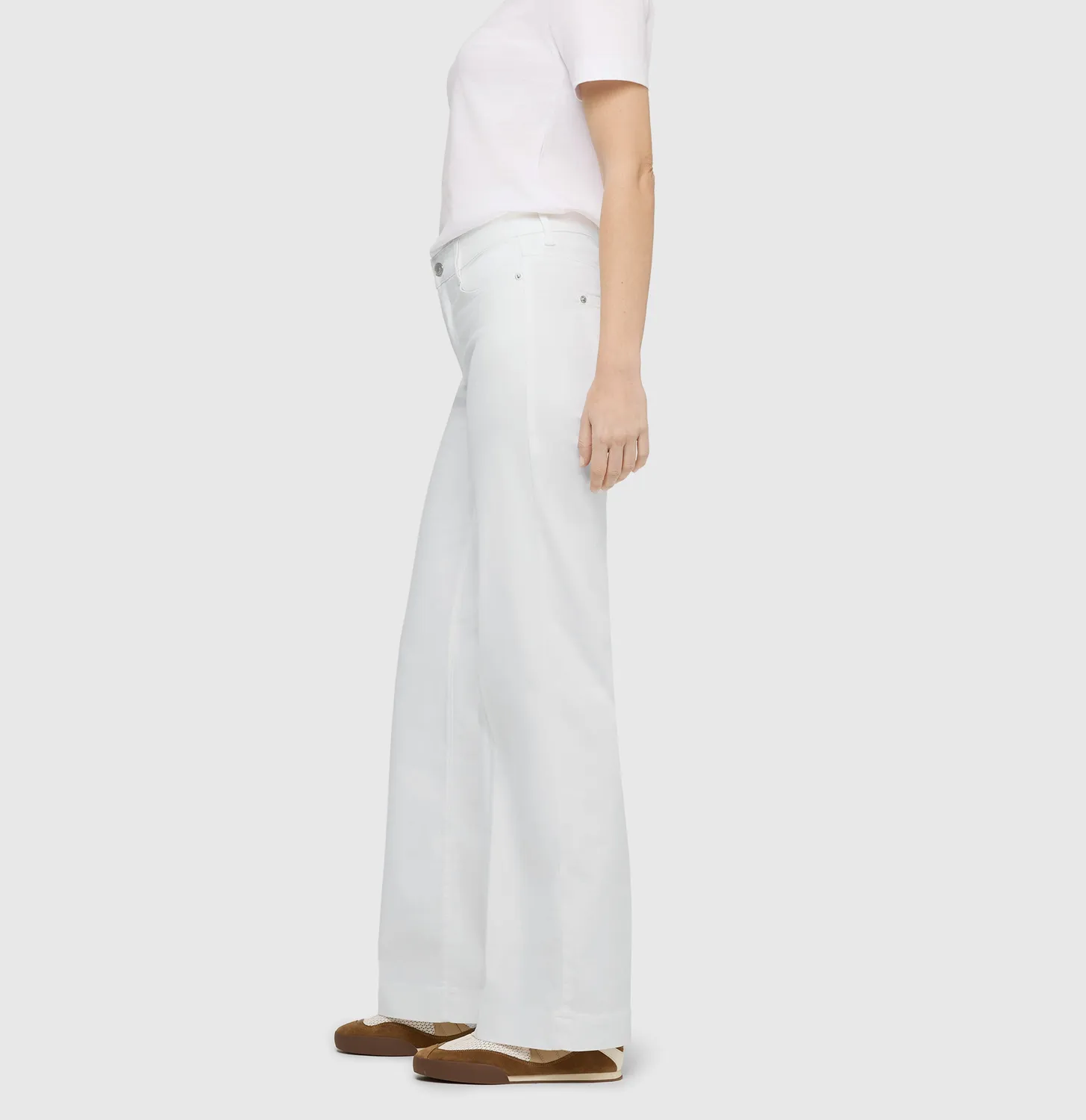 MAC Dream Wide jeans dame hvid shaping modal