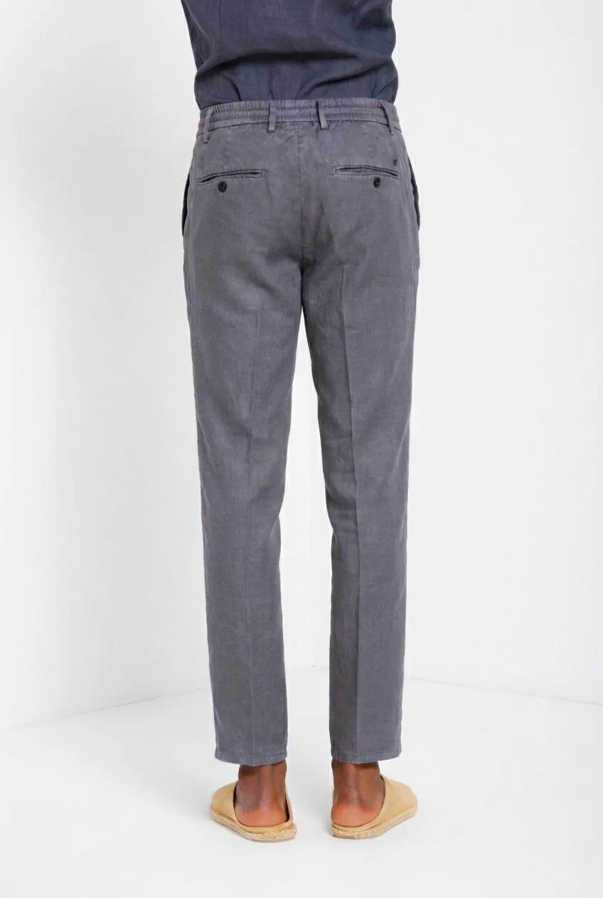 Mason's Milano Jogger chinobukser støvblå hør