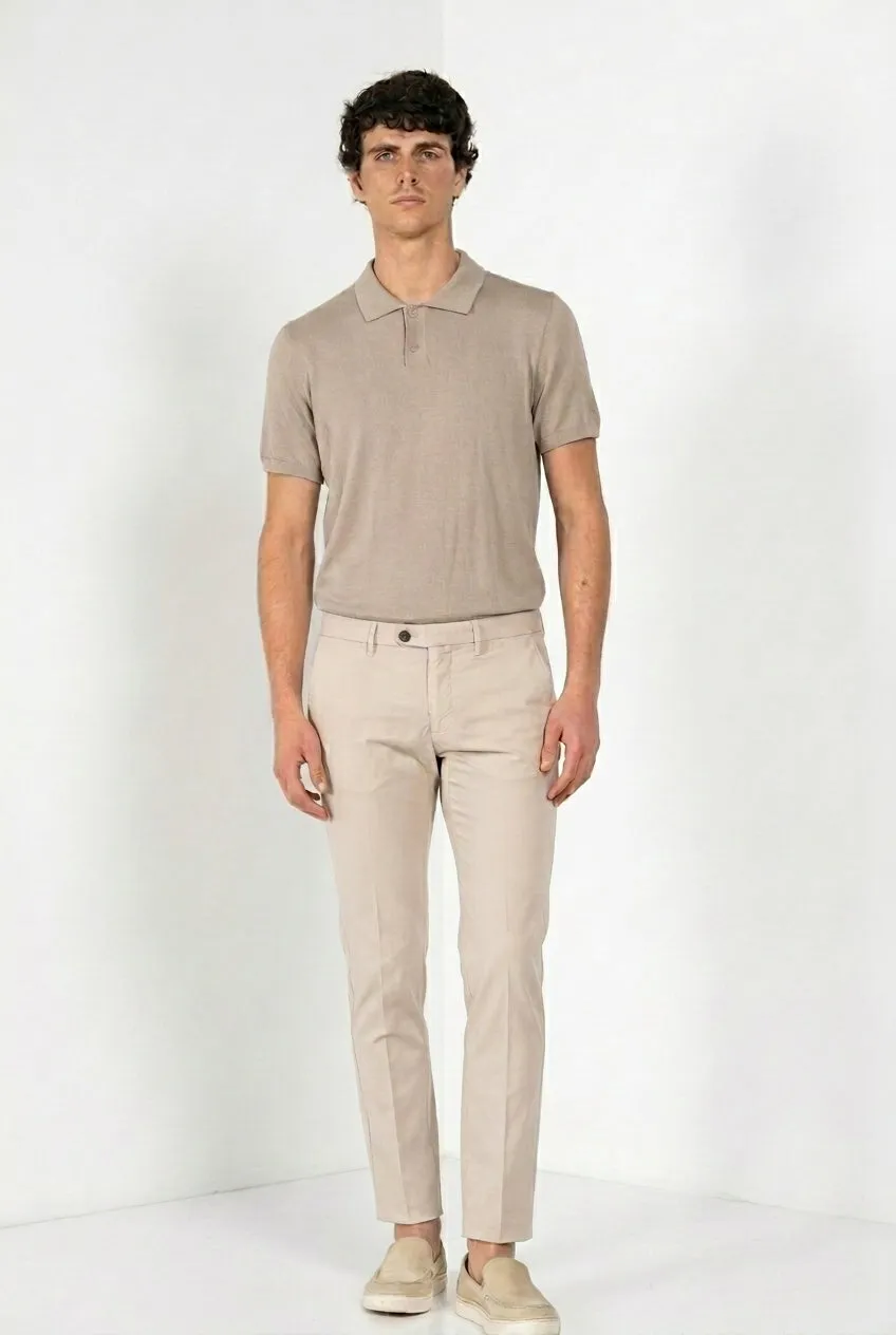 Mason's Torino City chinobukser hvid slim fit