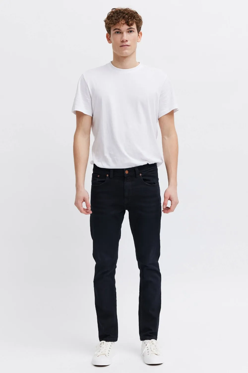 Organsk Atmosphere Black n Gold jeans sort slim stretch
