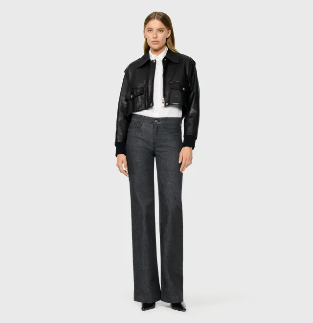 MAC Dream Wide 5439-90-0357L wide jeans sort shaping