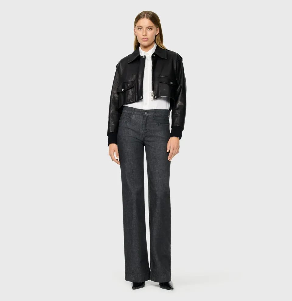 MAC Dream Wide 5439-90-0357L wide jeans sort shaping