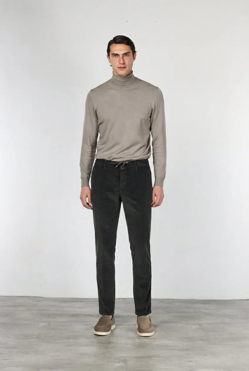 Mason's Milano Jogger chinobukser brun smal fløjl