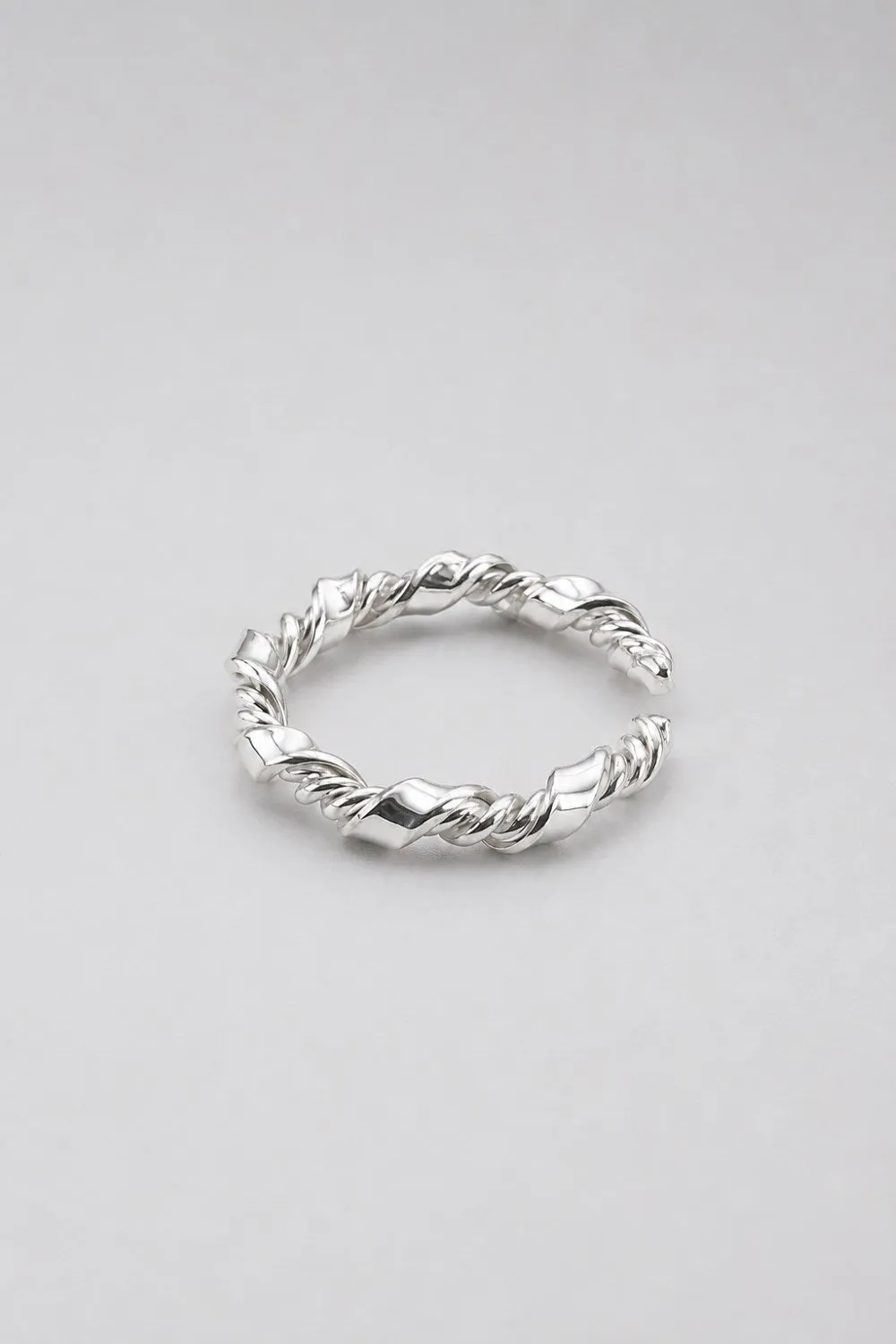 Organsk Twisted Rope ring guld justerbar
