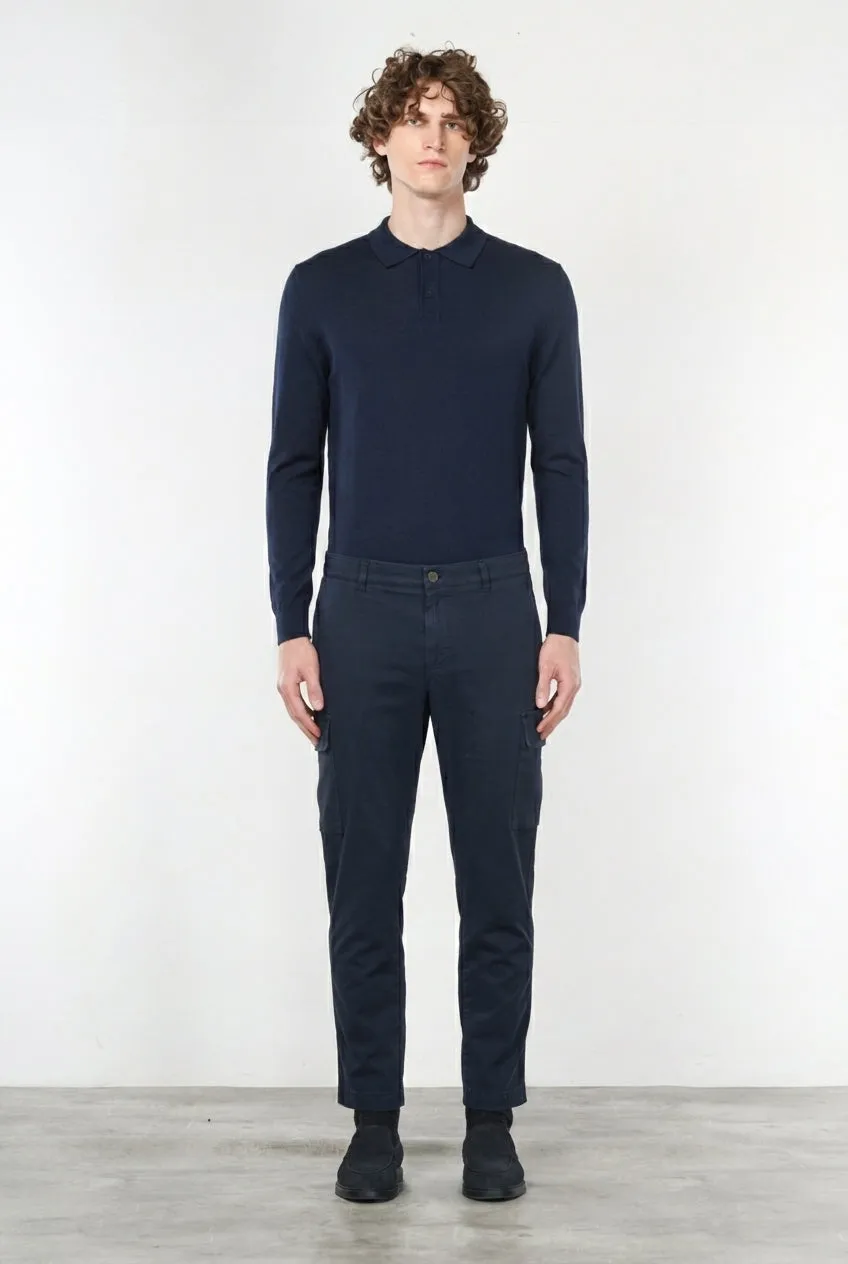 Mason's Chile Regular cargobukser navy stretch