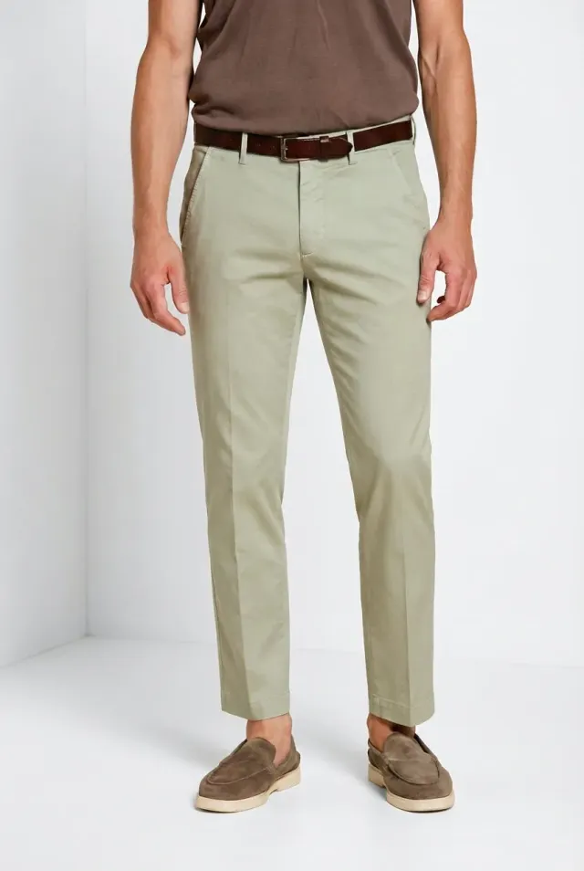 Mason's Torino Flex chinos pastelgrøn slim fit