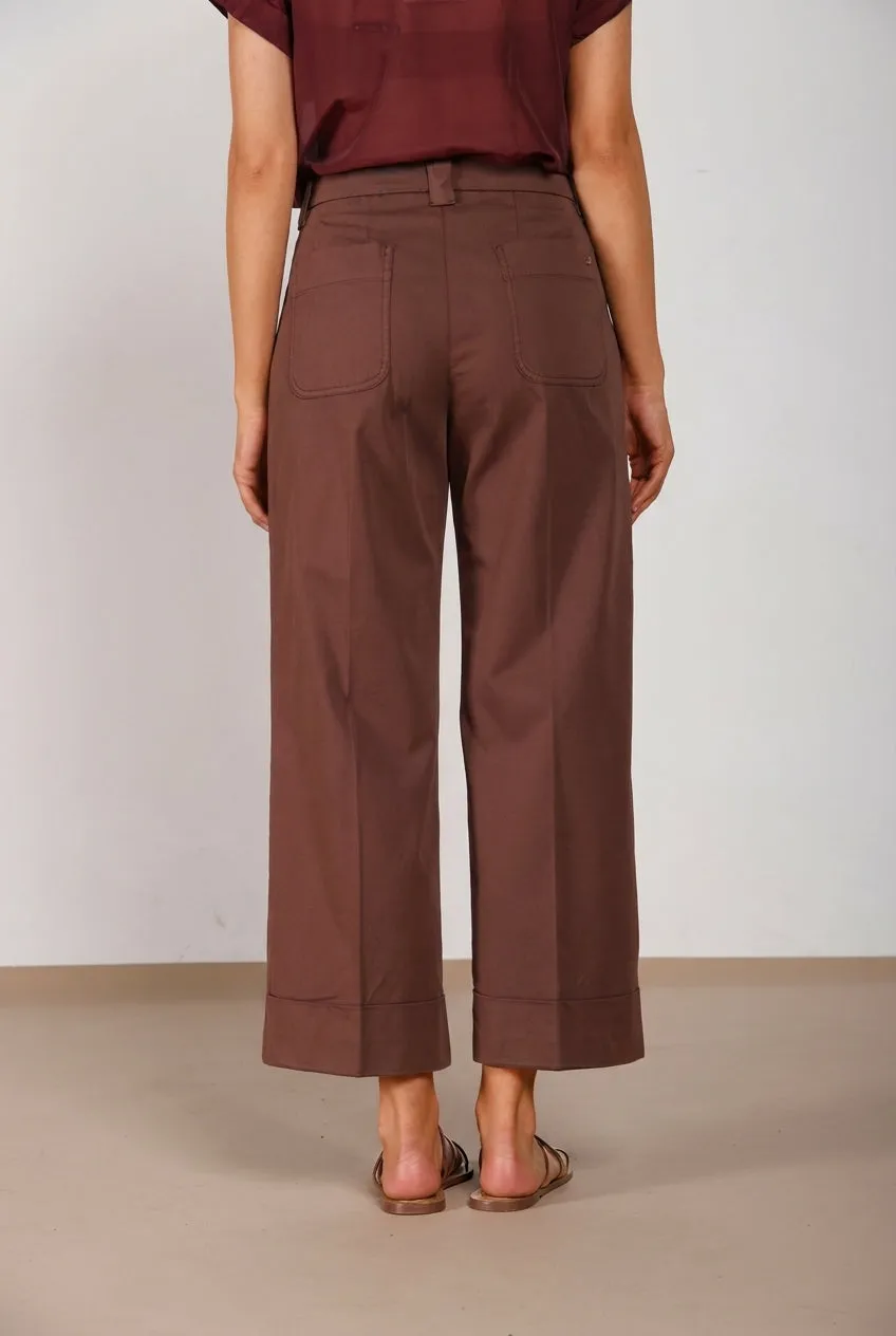 Mason's New York Studio Cropped chino mørkebrun