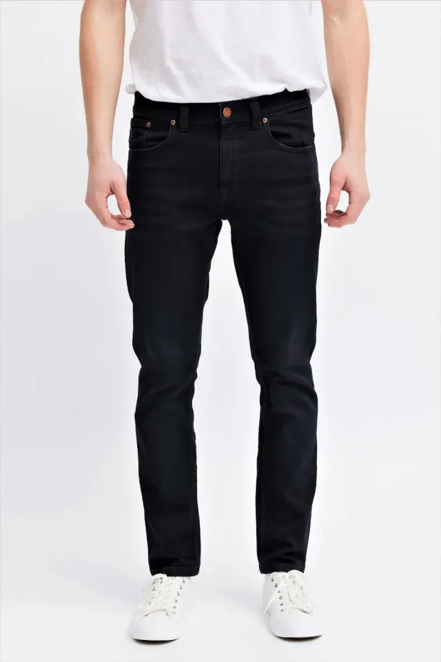 Organsk Atmosphere Black n Gold skinny jeans sort