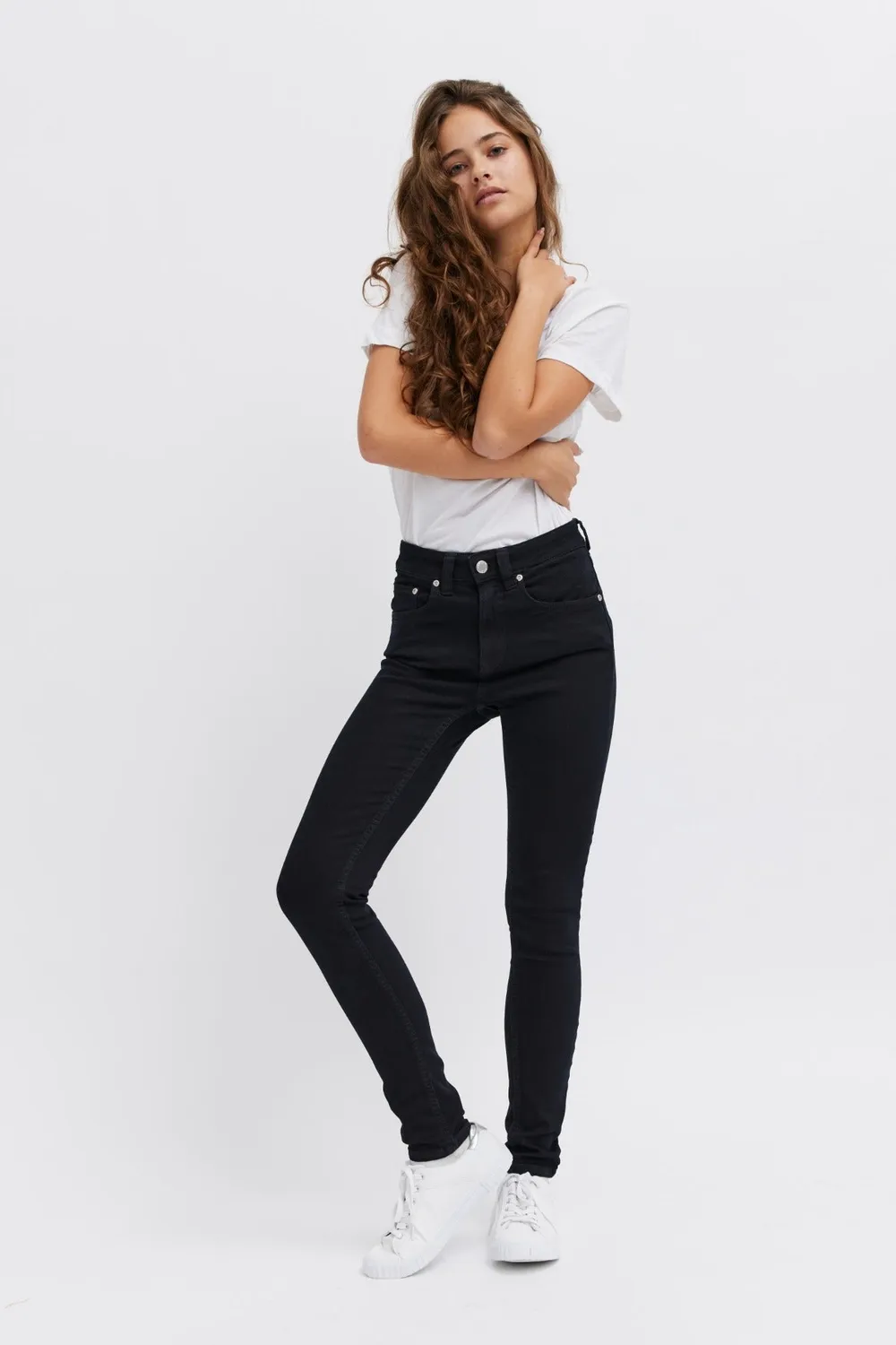 Organsk Breeze Midnight Blues skinny jeans sort str 30