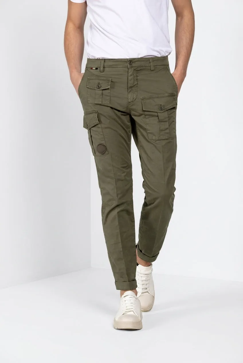 Mason's George Coolpocket cargobukser carrot mørkegrøn