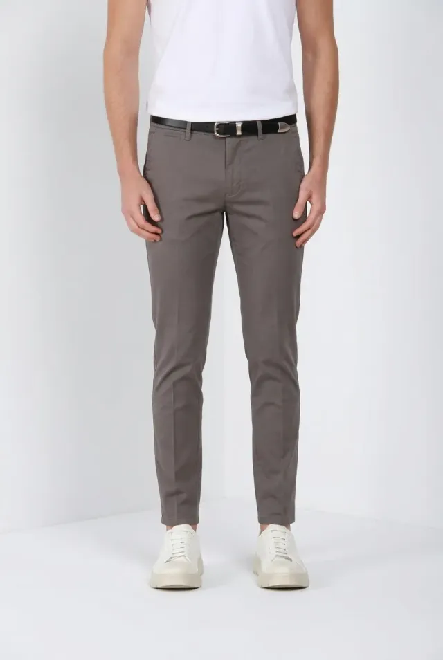 Mason's Torino Travel chino bukser grå slim stretch