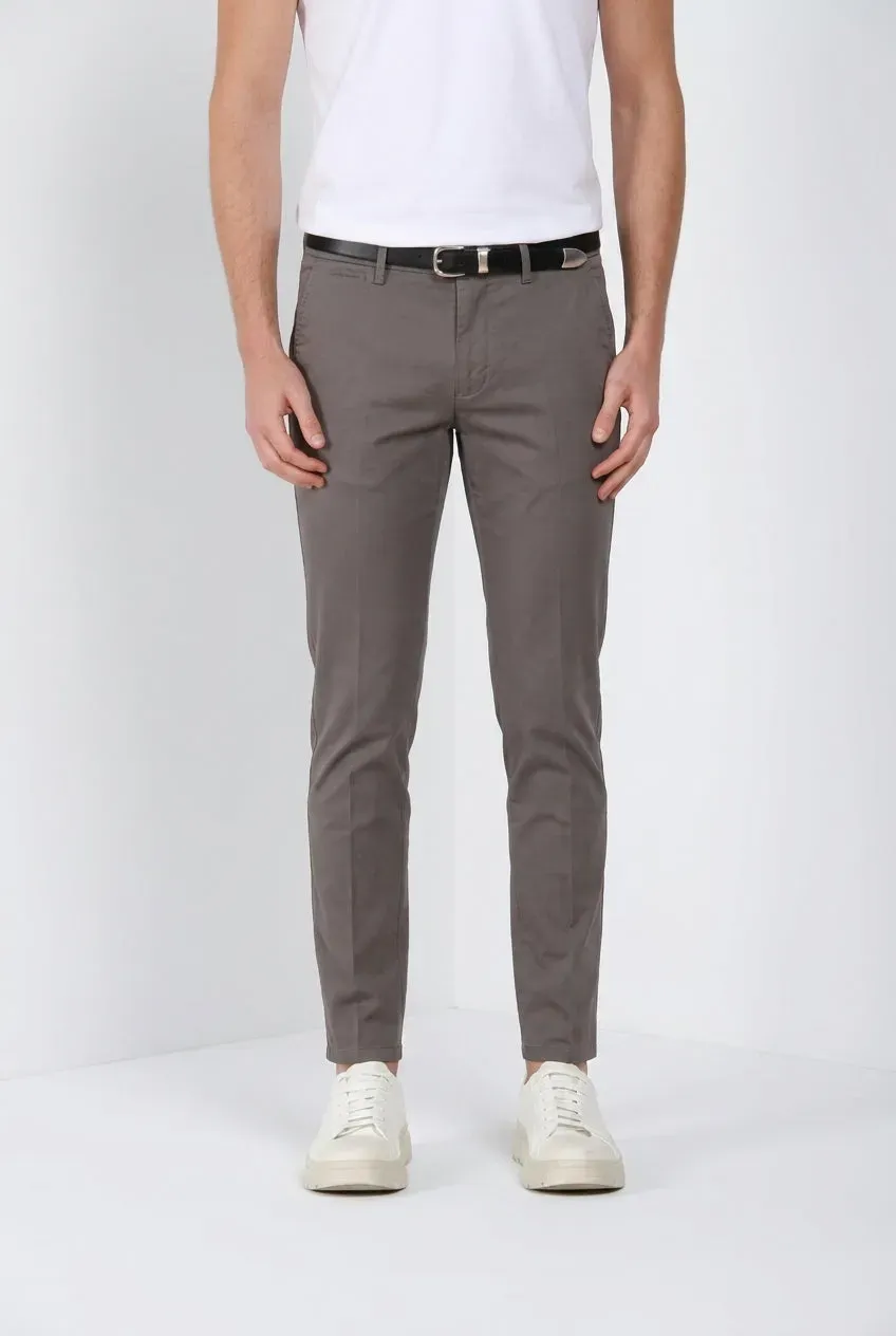 Mason's Torino Travel chino bukser grå slim stretch