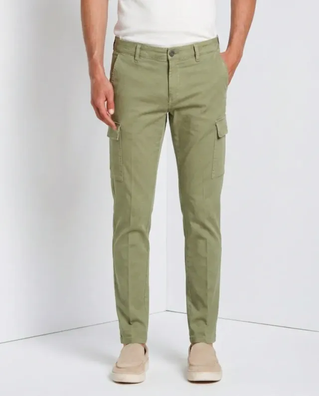 Mason's Chile cargo herre beige stretch satin smal