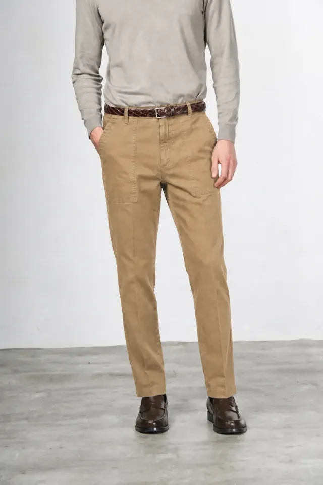 Mason's Prescott chinos herre beige relaxed fit