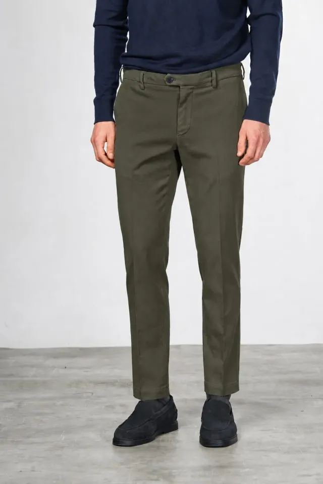 Mason's New York chinobukser mørkegrøn regular cashmere