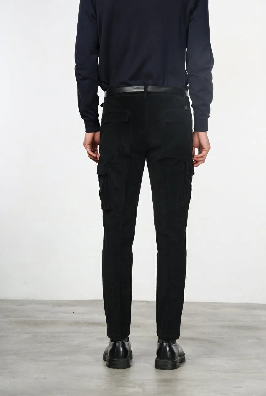 Mason's Chile 1 Pinces cargo sort fløjl slim
