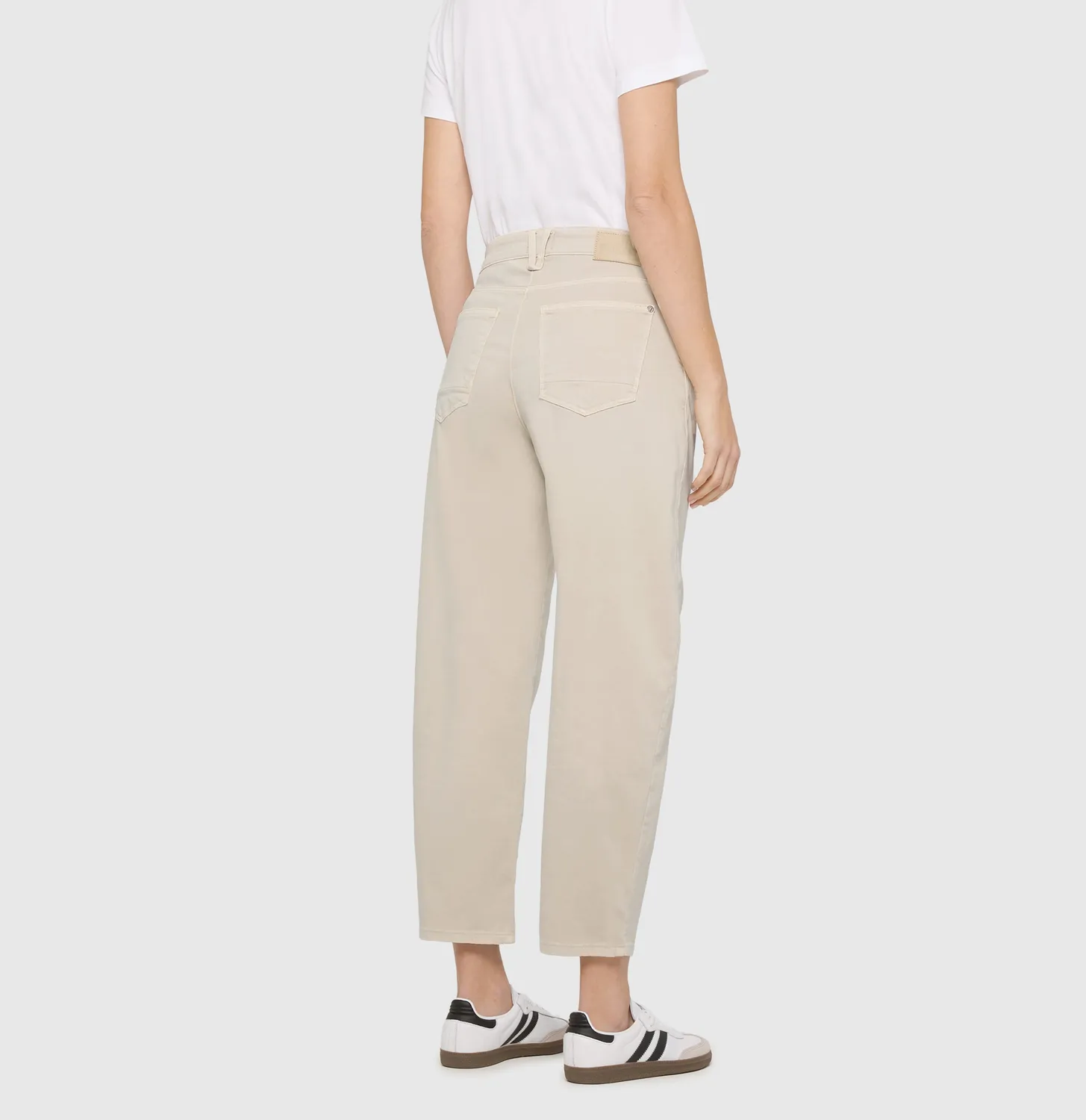 MAC Danni 2.3 Barrel gabardinebukser beige loose fit