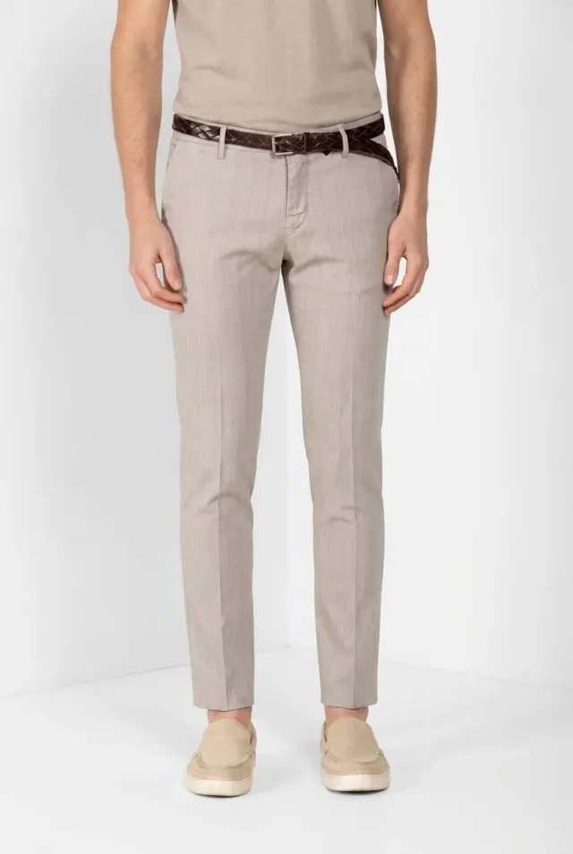 Mason's Milano chino bukser lys beige sildebens extra slim
