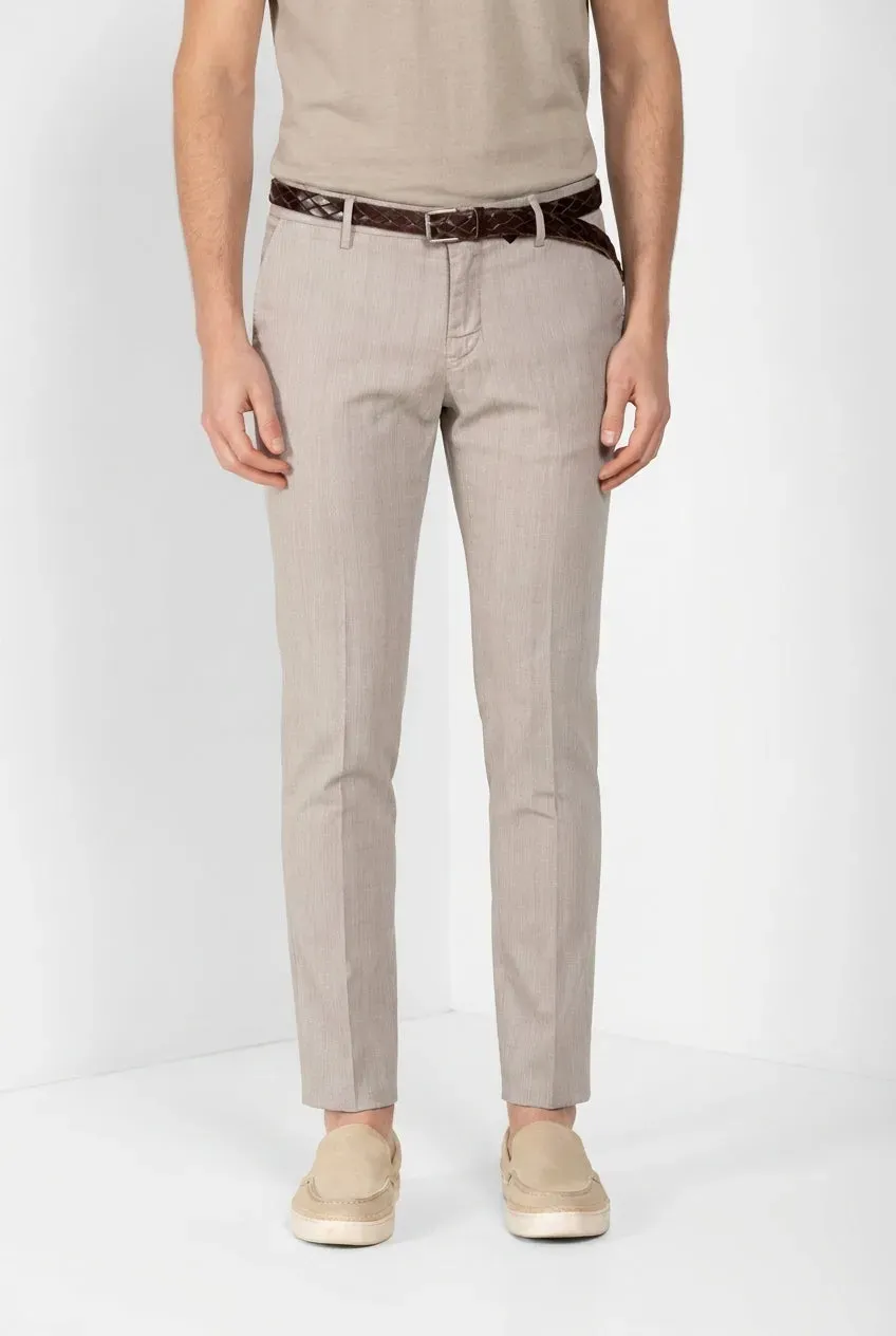 Mason's Milano chino bukser lys beige sildebens extra slim