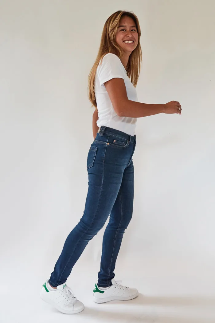 Merrytime Stella Super Slim jeans blue denim stram pasform