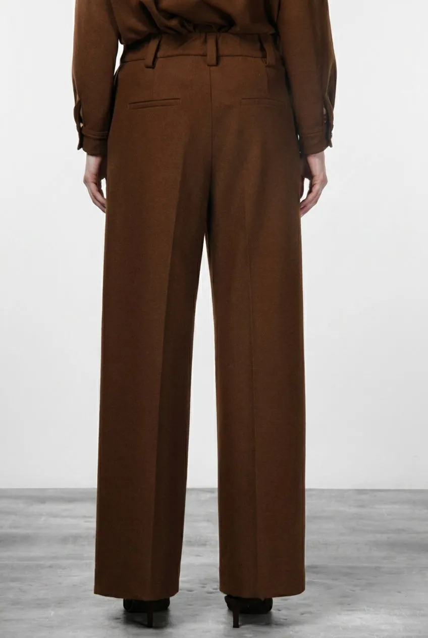 Mason's New York Wide Elax chino lysebrun wide leg dame
