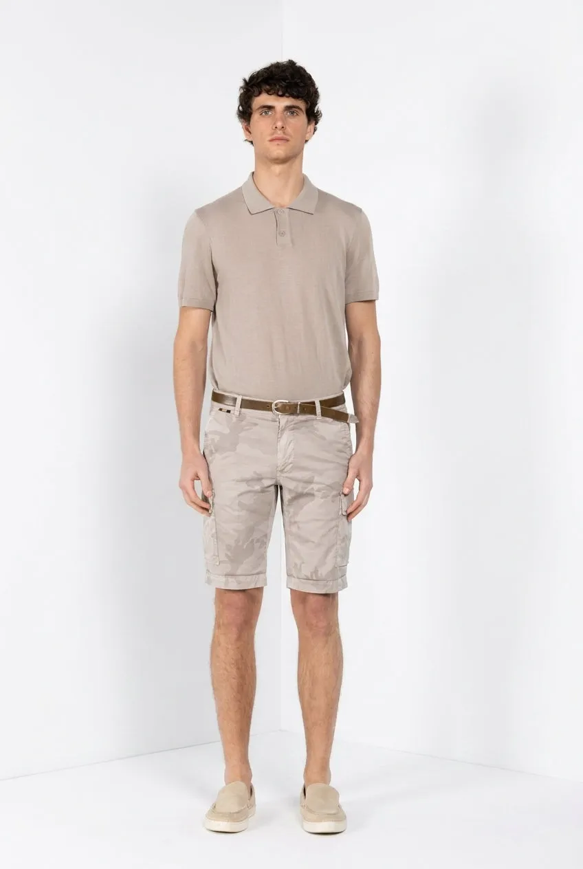 Mason's Chile cargo bermudashorts beige slim fit