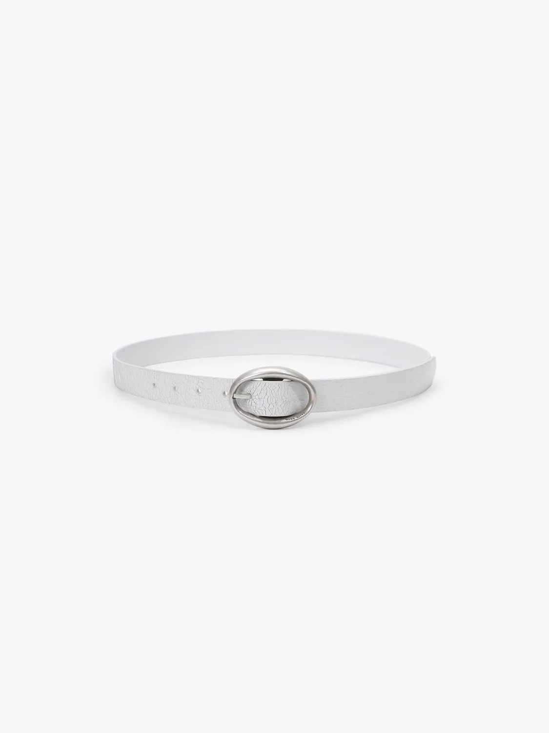 Miss Sixty læderbælte ringspænde fersken ægte læder