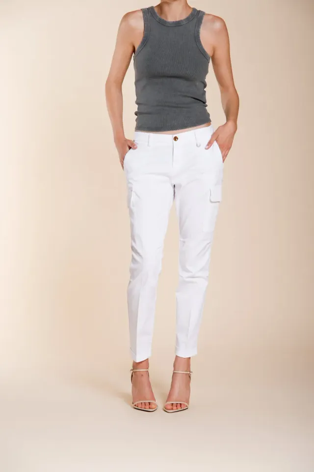 Mason's Chile City cargo bukser hvid slim fit