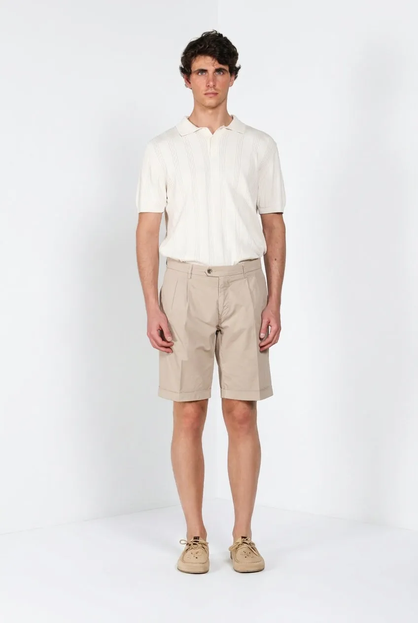 Mason's New York 2 Pinces bermudashorts lysebeige regular