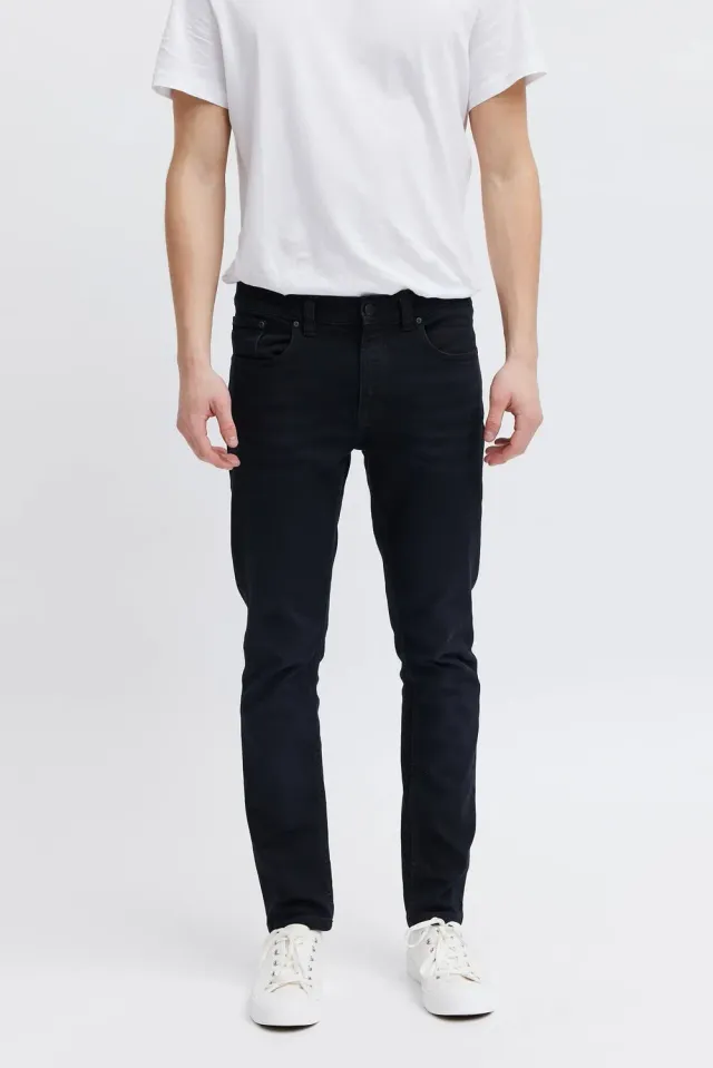 Organsk Atmosphere Black Rock jeans sort stretch