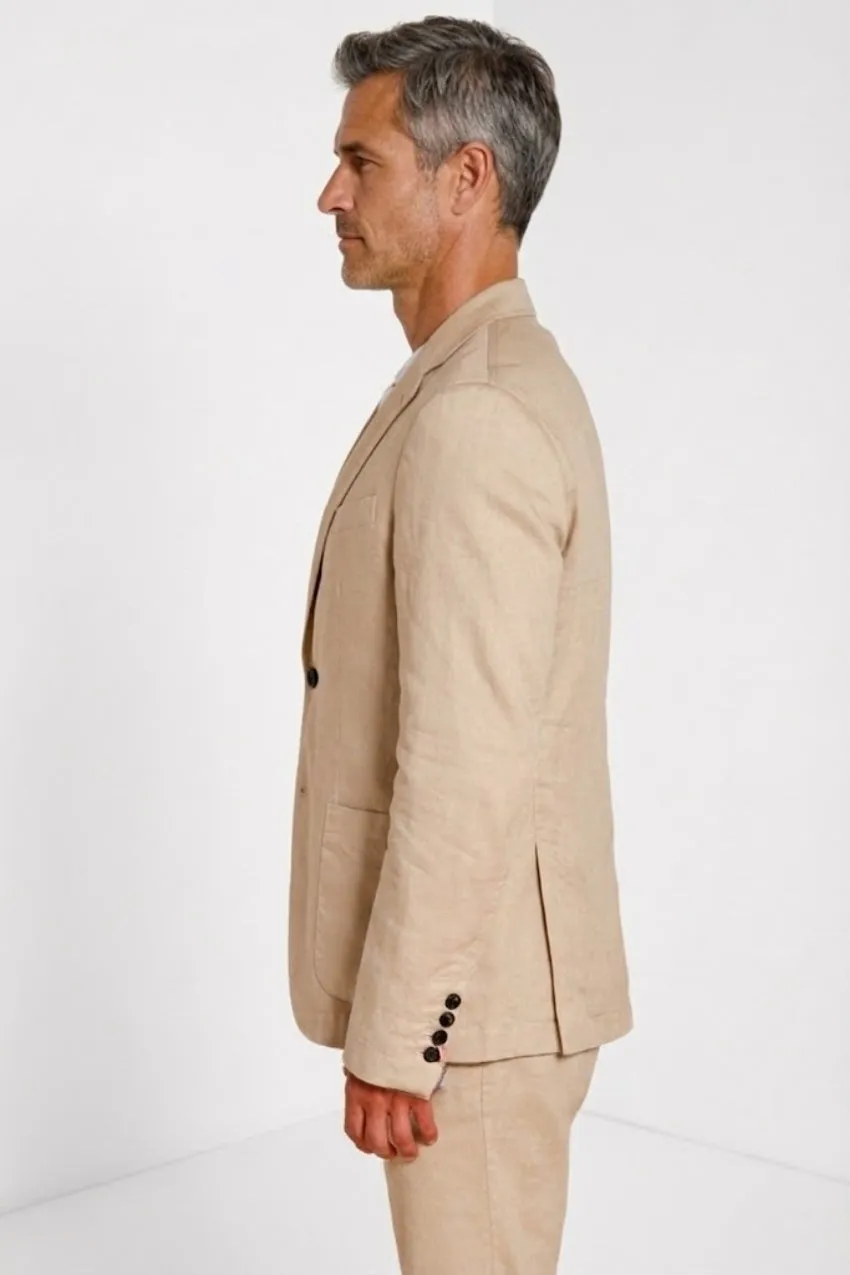 Mason's Da Vinci blazer lys beige hørblanding