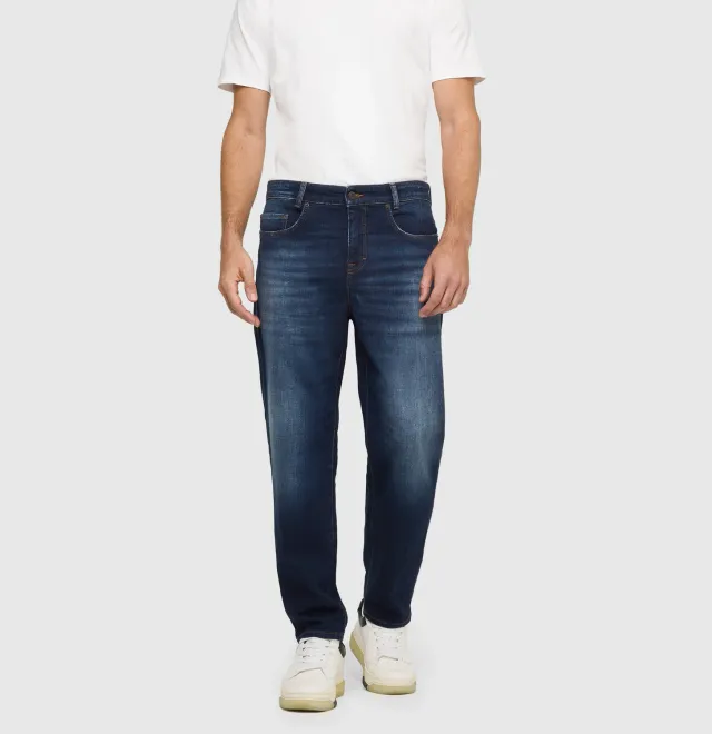 MAC Dan 0770-00-1984L jeans mørkeblå tapered fit