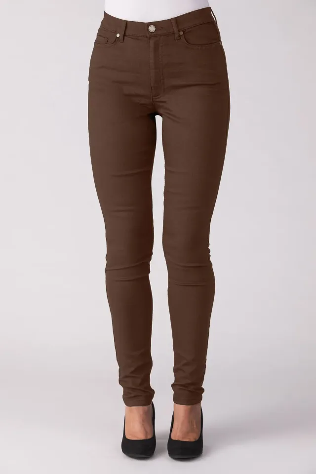 Merrytime Emma Super Slim jeans chocolate torte brun