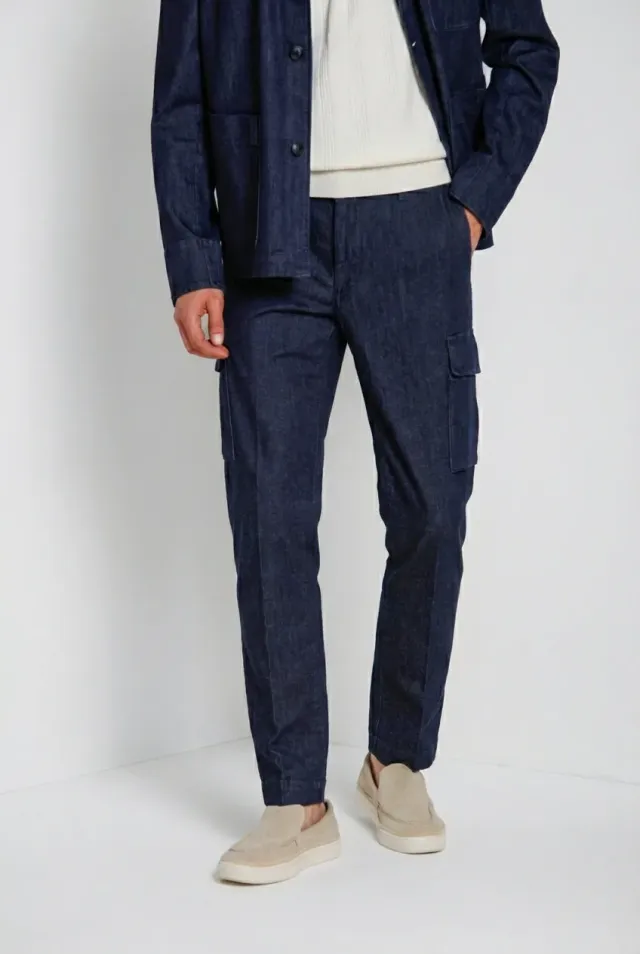 Mason's Chile cargobukser navy denim regular