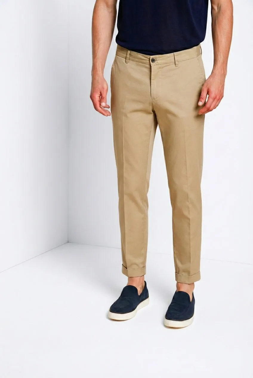 Mason's Milano chinos beige gabardine extra slim