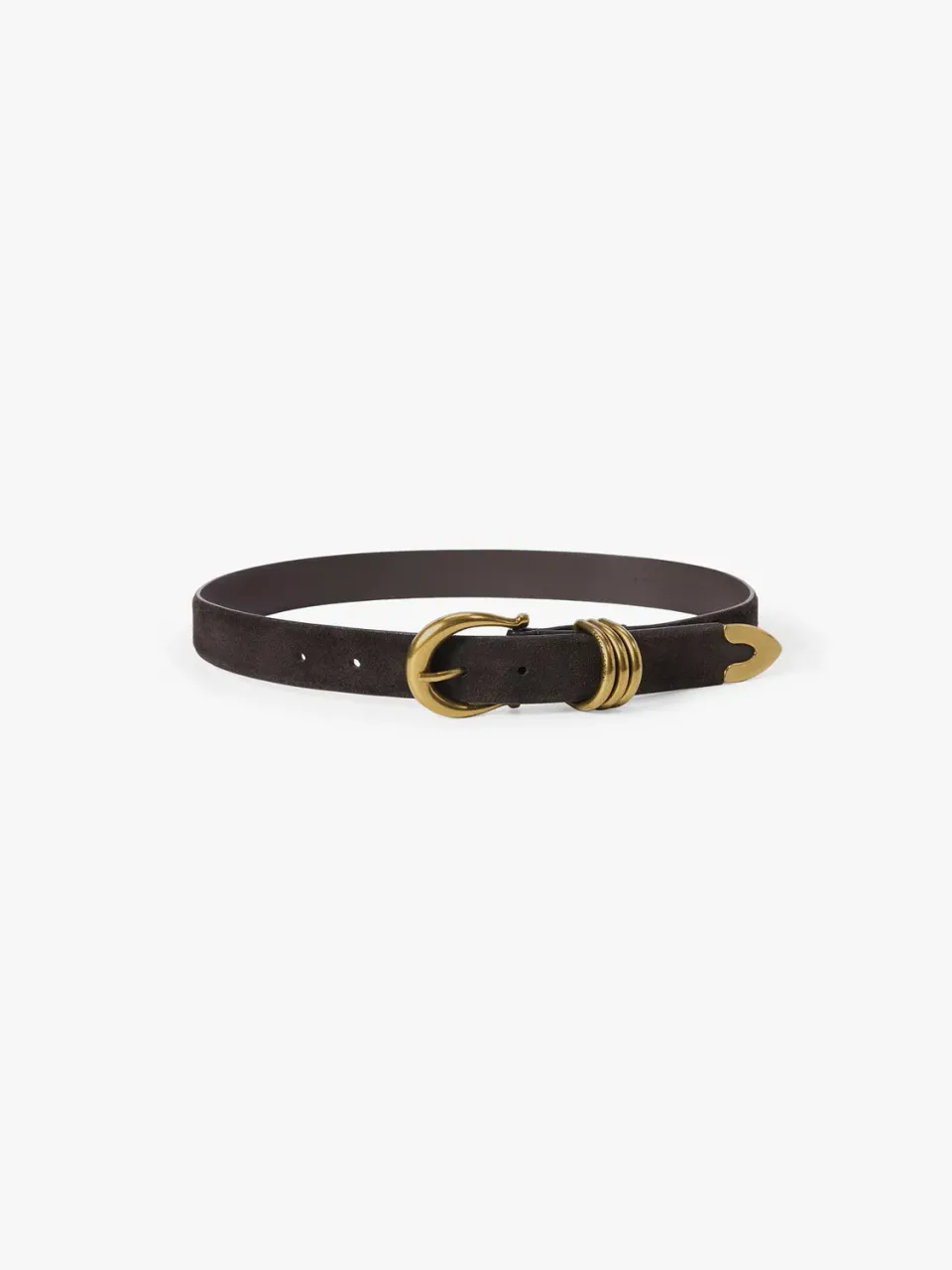 Miss Sixty Suede bælte mørkebrun ruskind