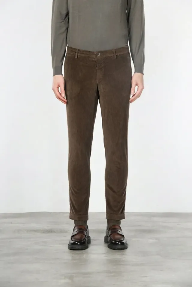 Mason's Milano chinos brun fløjl extra slim