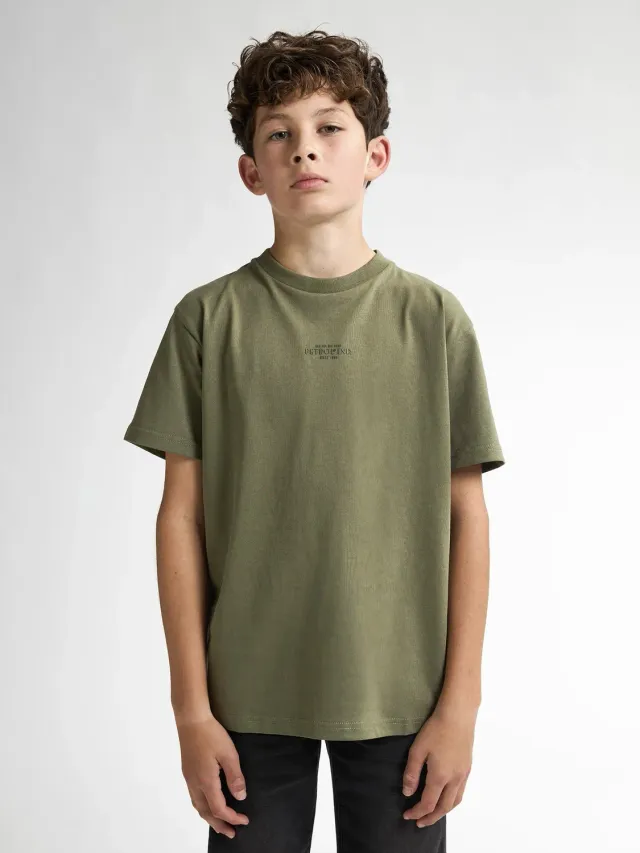 Petrol Industries Clam logo T-shirt til drenge relaxed fit bomuld